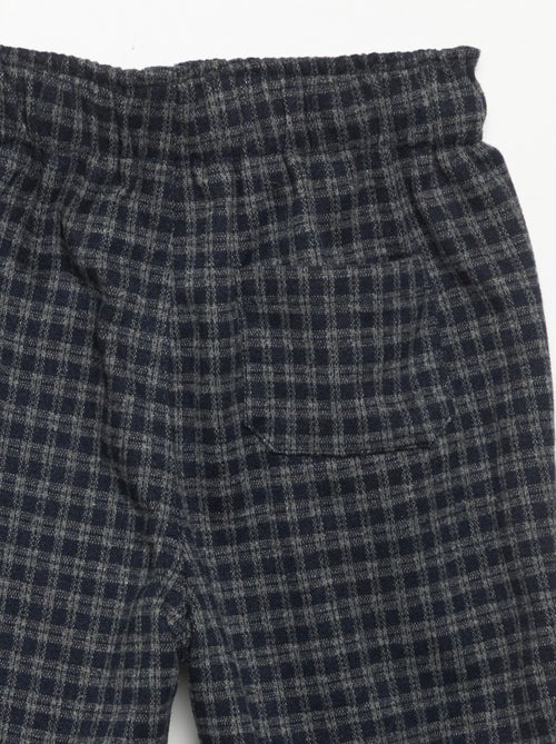Broek van geruwde flanel - Kiabi