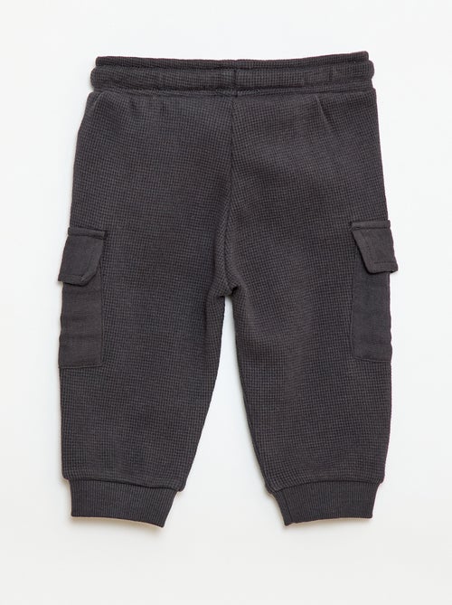 Broek van gewafelde tricot - Kiabi