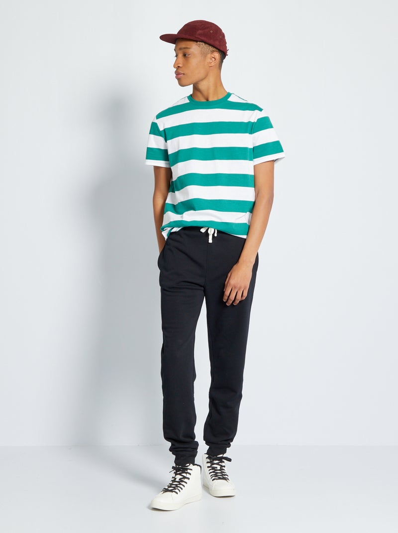 Broek van joggingstof L36 +1m90 zwart - Kiabi