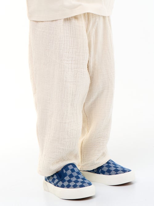 Broek van katoenen gaas - Kiabi Broek van katoenen gaas - Kiabi