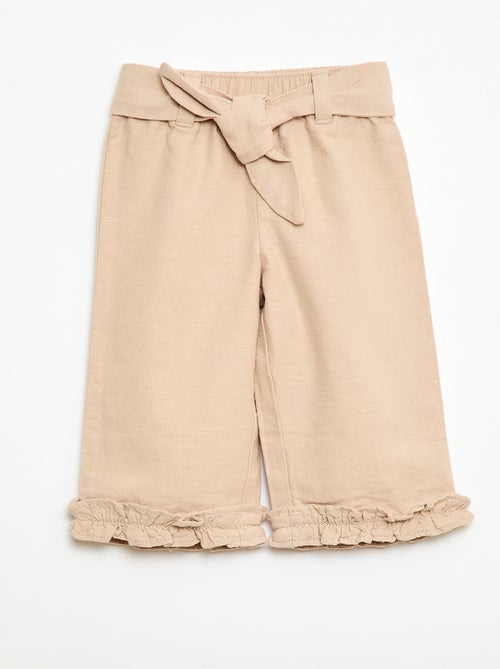Broek van linnenmix - Kiabi