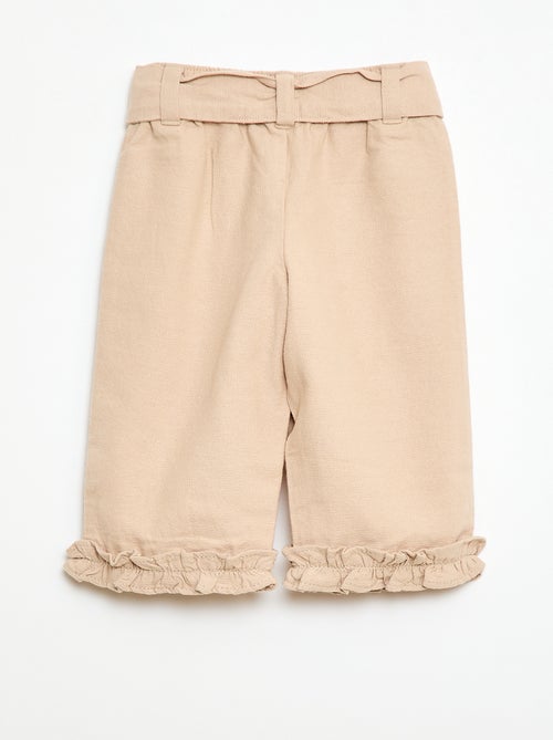 Broek van linnenmix - Kiabi