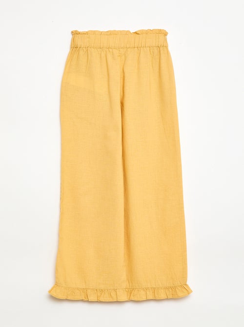 Broek van linnenmix - Kiabi
