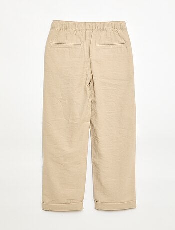 Broek van linnenmix