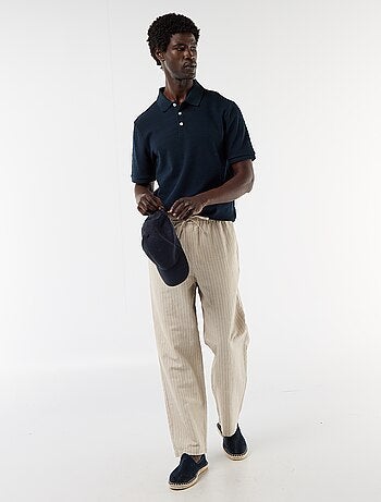 Broek van linnenmix