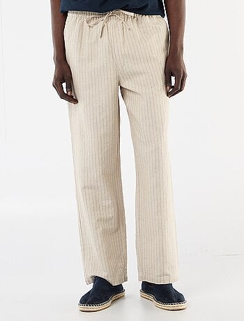 Broek van linnenmix