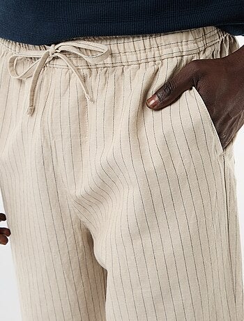 Broek van linnenmix