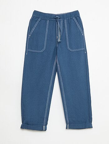 Broek van linnenmix