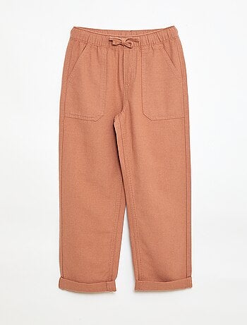 Broek van linnenmix