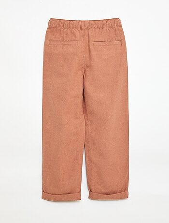 Broek van linnenmix