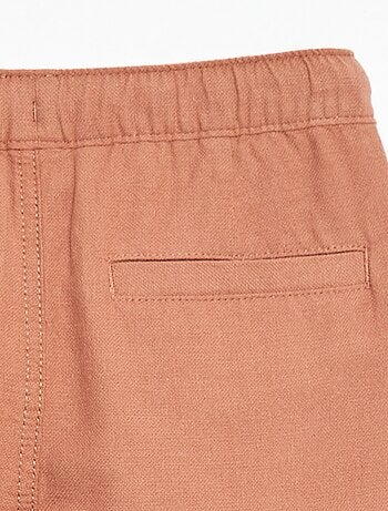 Broek van linnenmix