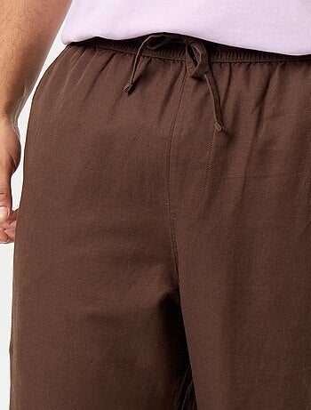 Broek van linnenmix