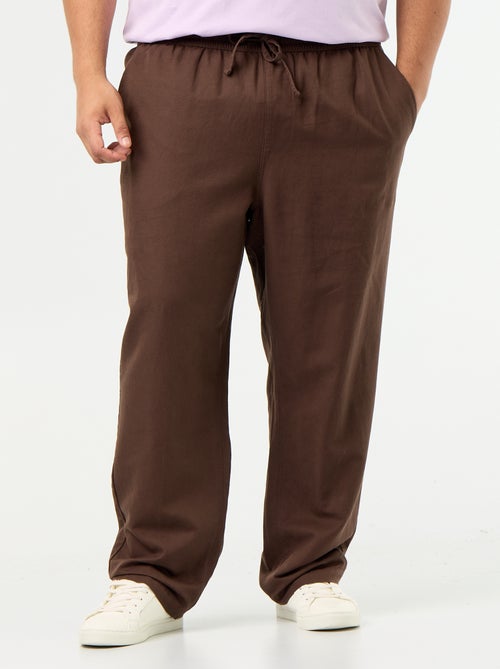 Broek van linnenmix - Kiabi