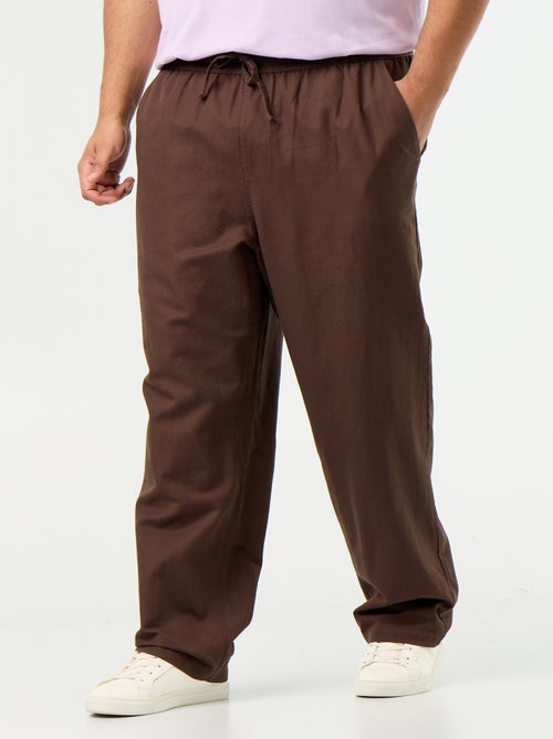 Broek van linnenmix - Kiabi