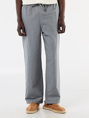 Broek van linnenmix