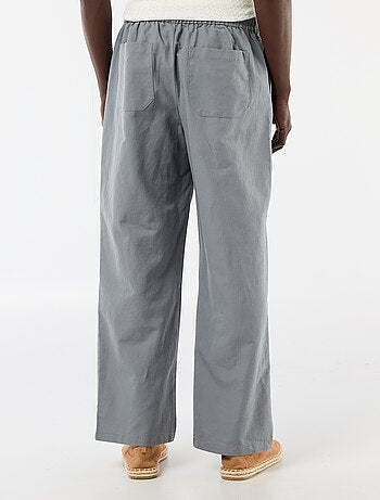 Broek van linnenmix