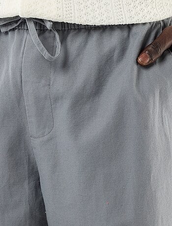 Broek van linnenmix