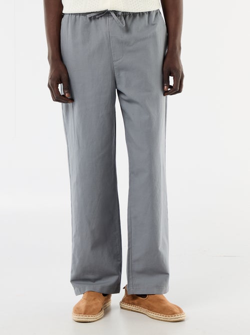 Broek van linnenmix - Kiabi