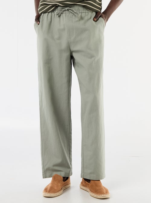 Broek van linnenmix - Kiabi