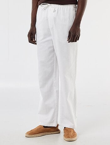 Broek van linnenmix