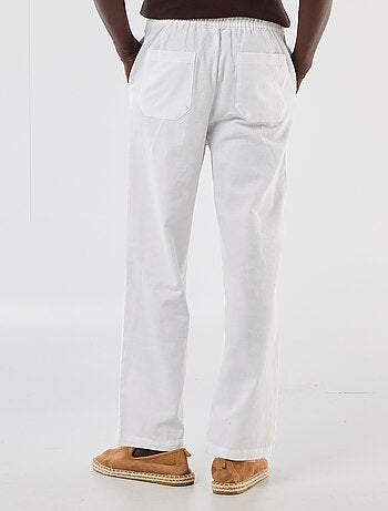 Broek van linnenmix
