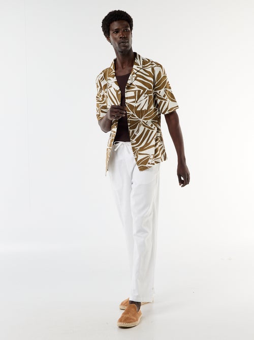 Broek van linnenmix - Kiabi