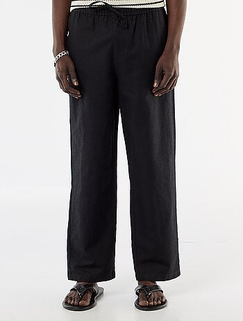 Broek van linnenmix