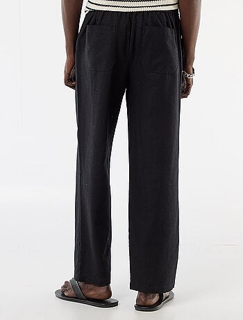 Broek van linnenmix