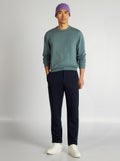 Broek van piquétricot BLAUW - Kiabi