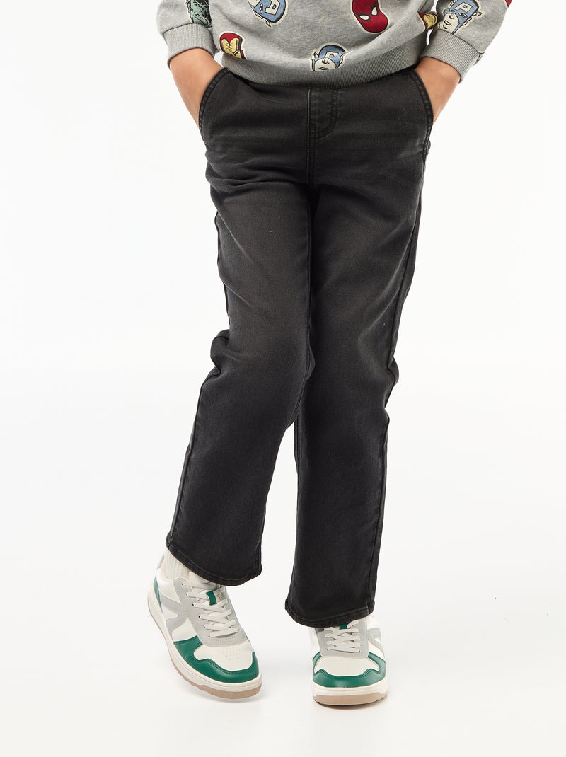 Broek van spijkerstof - So Easy Grijs - Kiabi