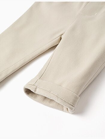 Broek van twill met afneembare bretels