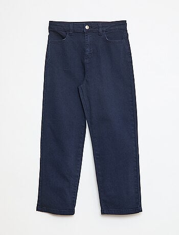 Broek van twill met drukknoopsluiting Comfortabel model