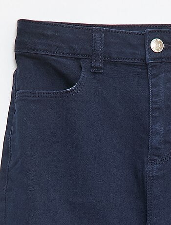 Broek van twill met drukknoopsluiting Comfortabel model