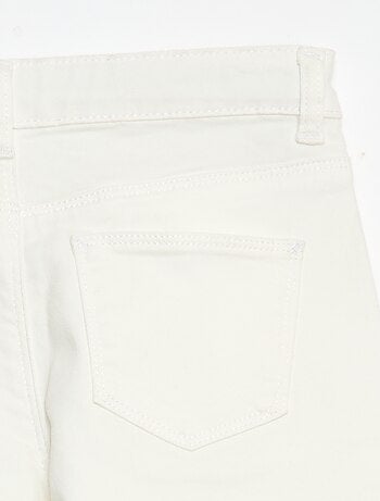 Broek van twill met drukknoopsluiting Comfortabel model