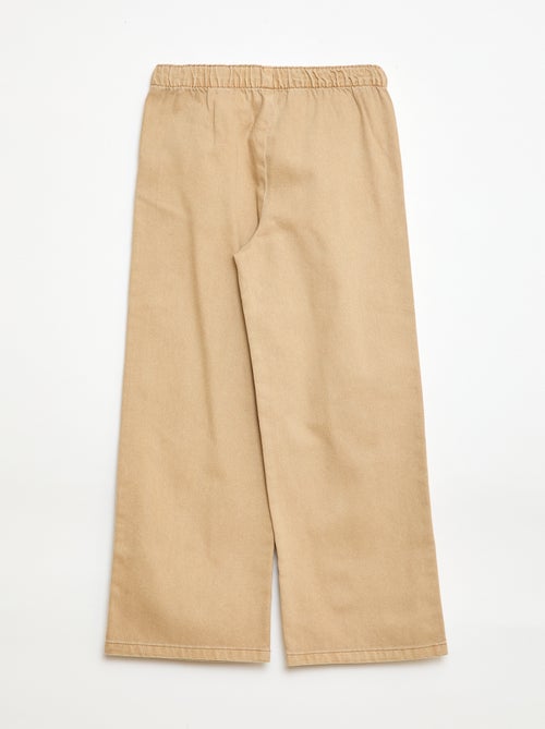 Broek van twill met trekkoordjes - Kiabi