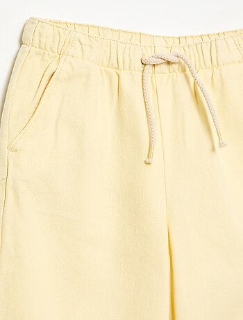 Broek van twill met trekkoordjes