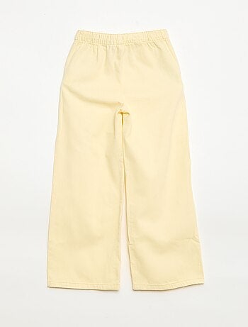 Broek van twill met trekkoordjes