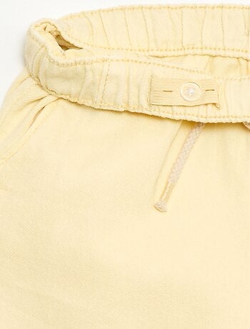 Broek van twill met trekkoordjes
