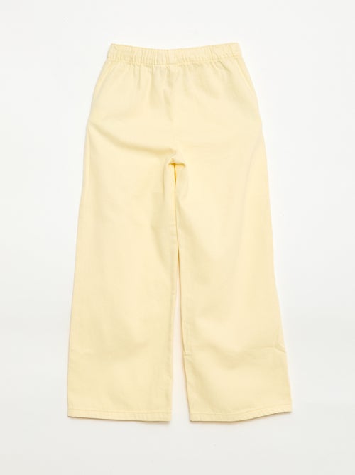 Broek van twill met trekkoordjes - Kiabi