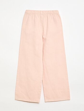 Broek van twill met trekkoordjes