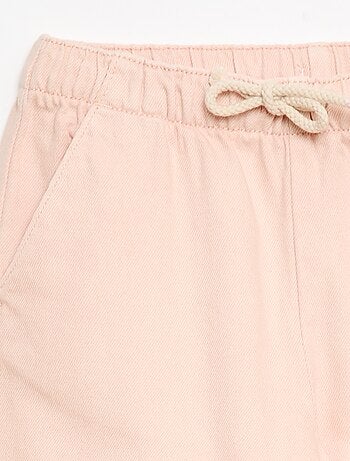 Broek van twill met trekkoordjes