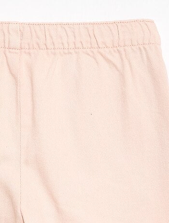 Broek van twill met trekkoordjes