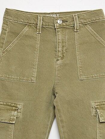 Broek van twill met zakken - Comfortabel model