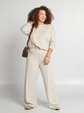 Broek van zacht tricot BIEGE - Kiabi