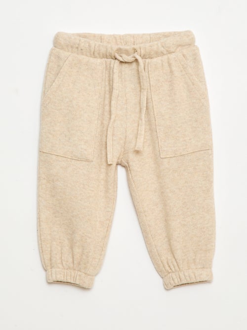 Broek van zacht tricot - Kiabi