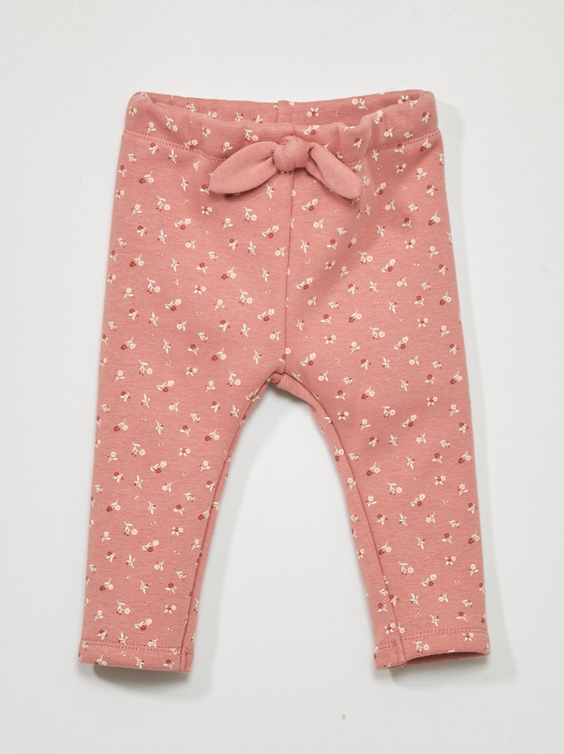 Broekje van joggingstof met print - Altijd superwarm ROSE - Kiabi