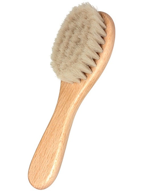 Brosse à cheveux bébé poils de chèvre manche bois - Kiabi Brosse à cheveux bébé poils de chèvre manche bois - Kiabi