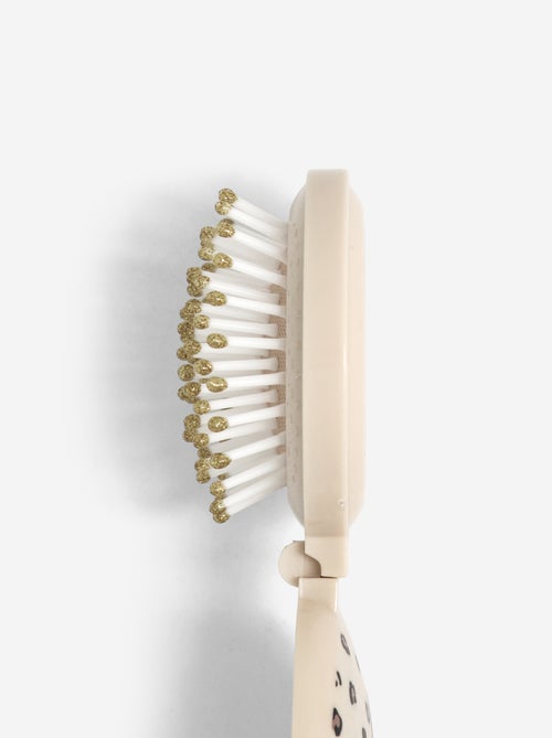 Brosse à cheveux pliable avec miroir - Kiabi