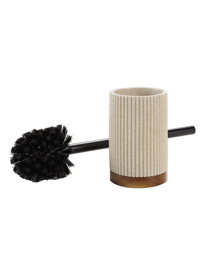 Brosse wc en acacia Beige clair - Kiabi