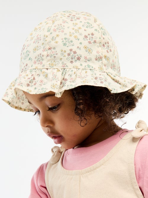 Bucket hat met bloemenprint - Kiabi